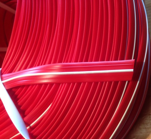Kederband rot weiß - rot,